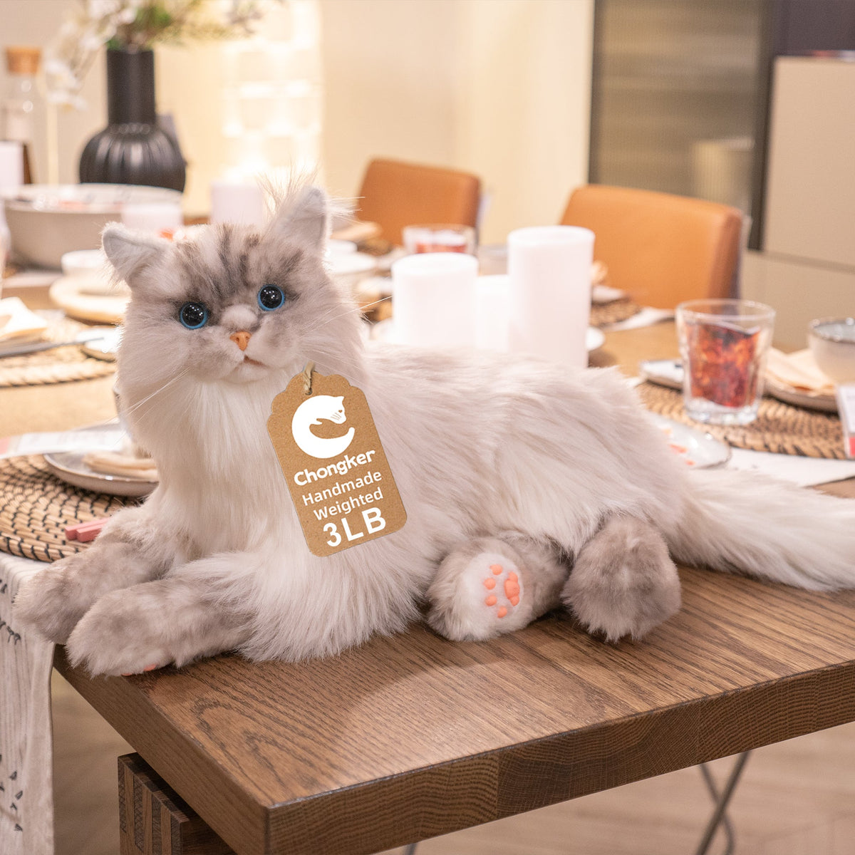 Adopt Tracy the Weighted Cat Plush – 3lbs of Pure Calm