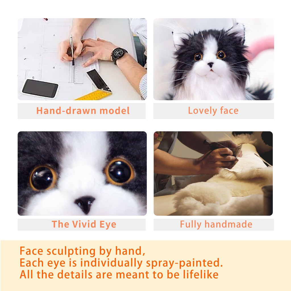 Adopt Sterling the Tuxedo Weighted Plush – Realistic Companion Cat for Adults
