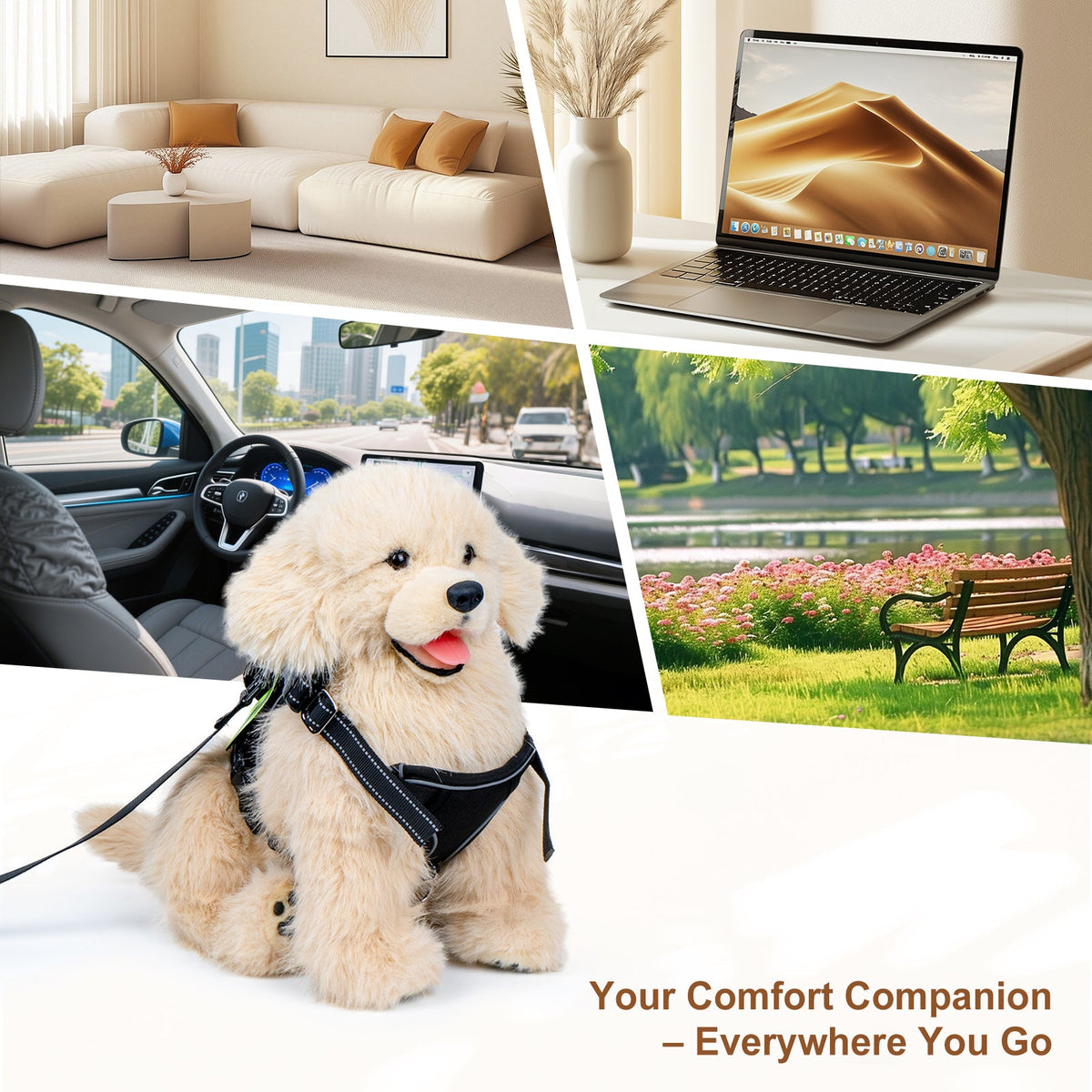 Adopt Sunny the Golden Retriever – Weighted Emotional Support Plush