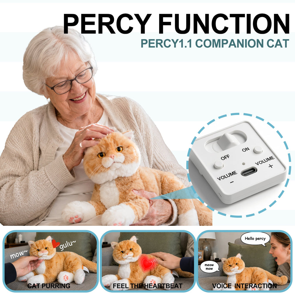 Adopt Percy the Robot Cat – Interactive Emotional Support Pet