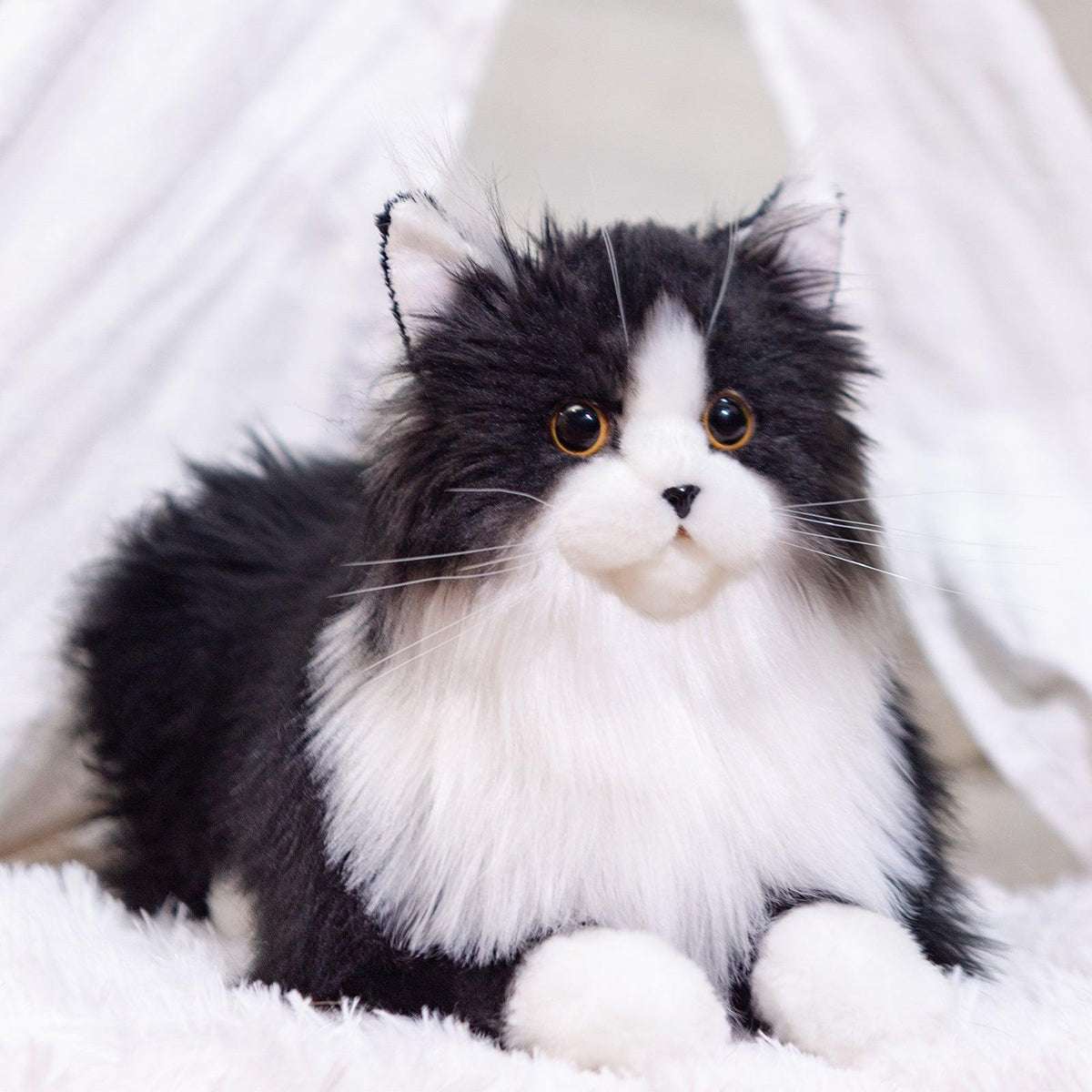 Adopt Sterling the Tuxedo Weighted Plush – Realistic Companion Cat for Adults