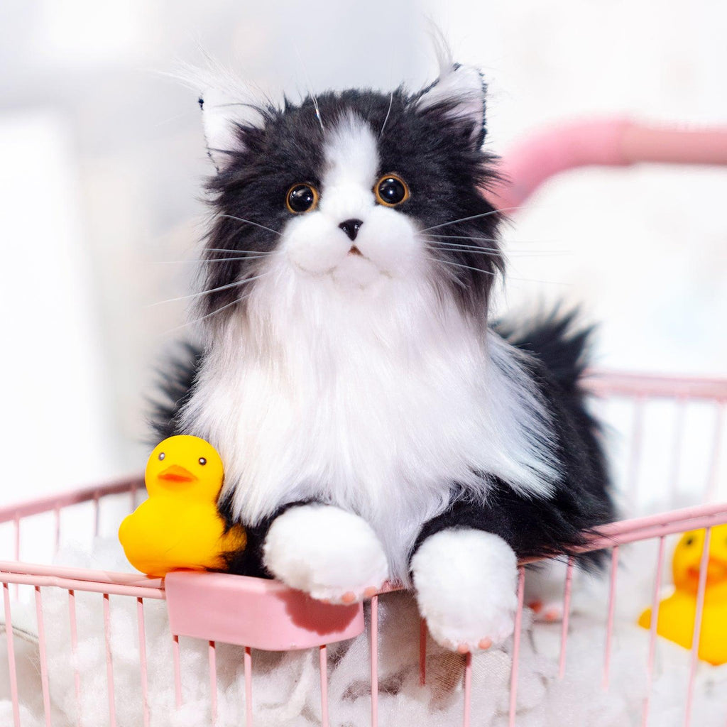 Adopt Sterling the Tuxedo Weighted Plush – Realistic Companion Cat for Adults