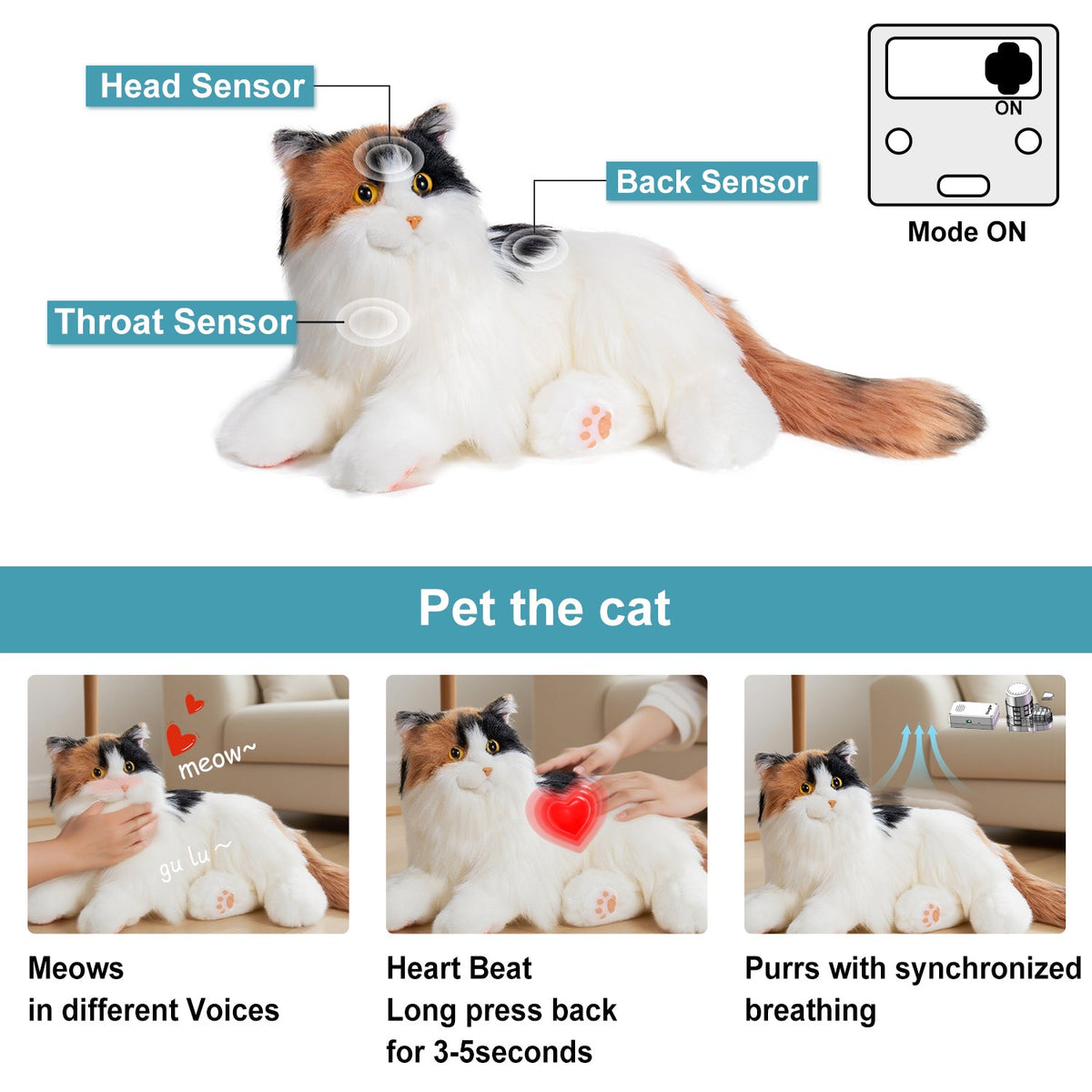 Adopt Percy the Robot Cat – Interactive Emotional Support Pet