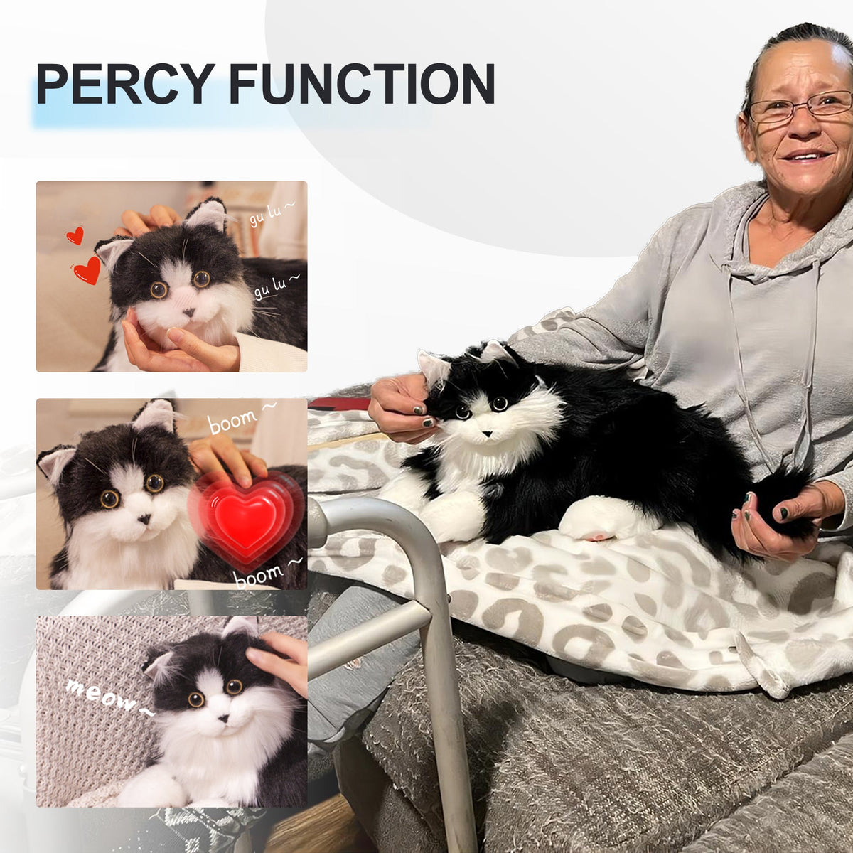 Adopt Percy the Robot Cat – Interactive Emotional Support Pet