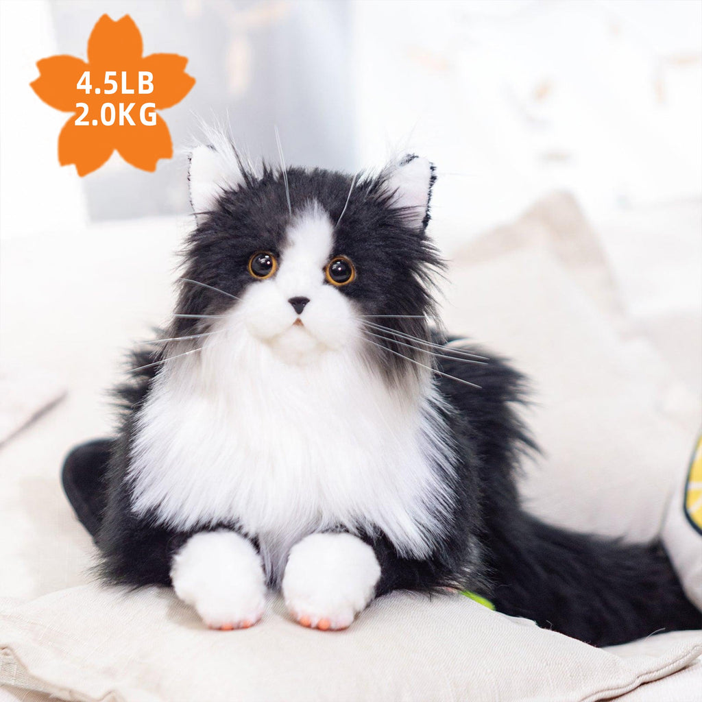 Adopt Sterling the Tuxedo Weighted Plush – Realistic Companion Cat for Adults